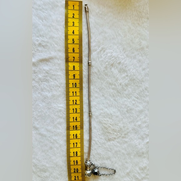 Pandora Bracelet & Safety chain charm - Picture 5 of 6